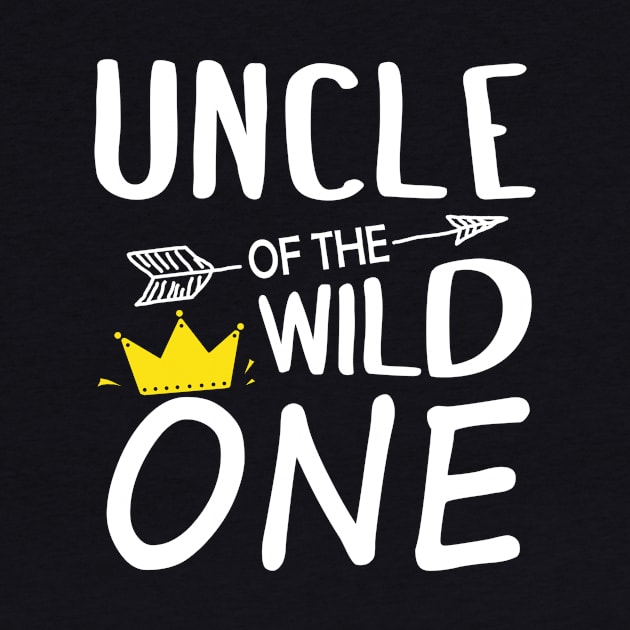 Funny Shirt Awesome Uncle Of The Wild One by vicentadarrick16372